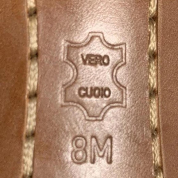 Michael Kors Brown Leather Studded Slingback Kitten Heels Sz 8 - Picture 5 of 7